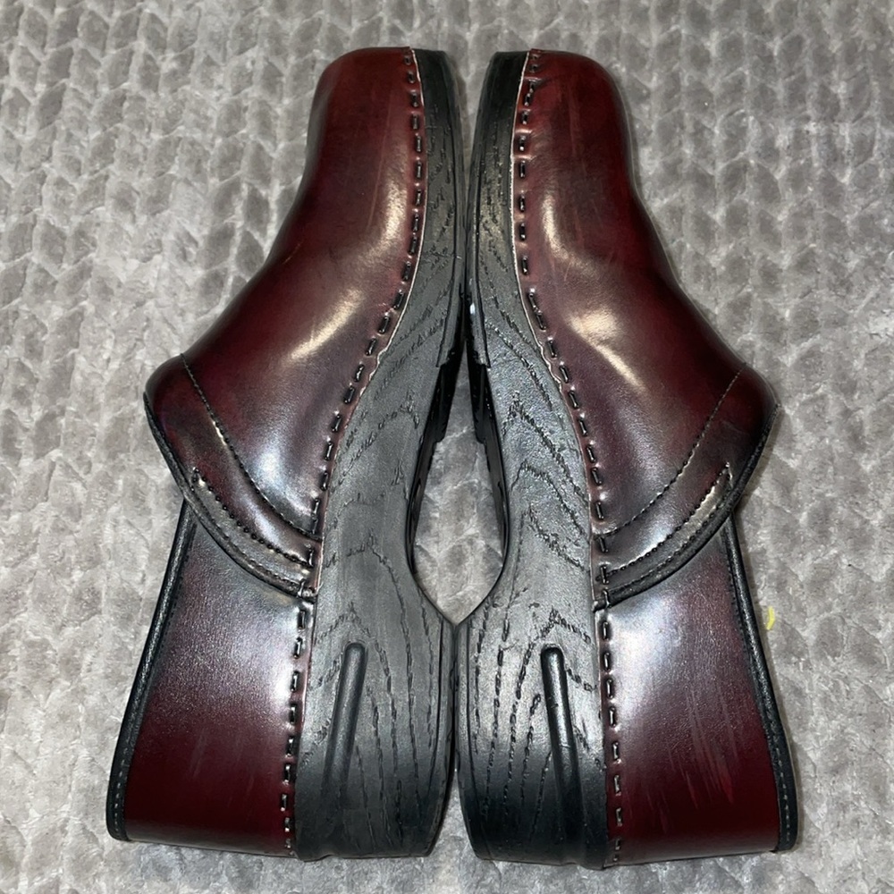 Bjork Swedish Comfort Brown Patent Leather Clogs.  Size EU‎ 45/46 - US 11/12. - Picture 9 of 13